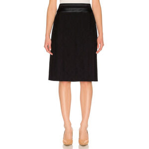 Worthington Women Black Lined Lace Pencil Skirt Elegant Classic Size 10